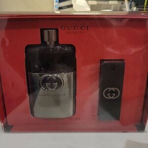 Gucci Guilty Silver and Black Phone Accessory Set